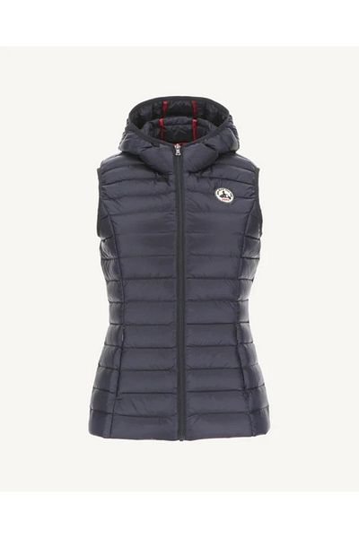 Jott Women's blue hooded vest Jott Mali Marine