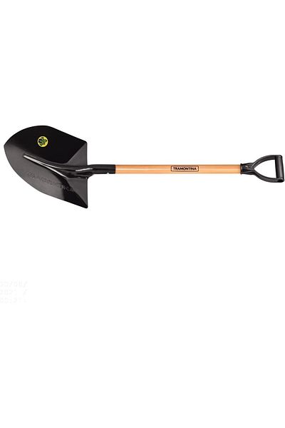 TRAMONTINA Since 1911, Made In Brazil - Round Mouth Shovel,71cm Wood H