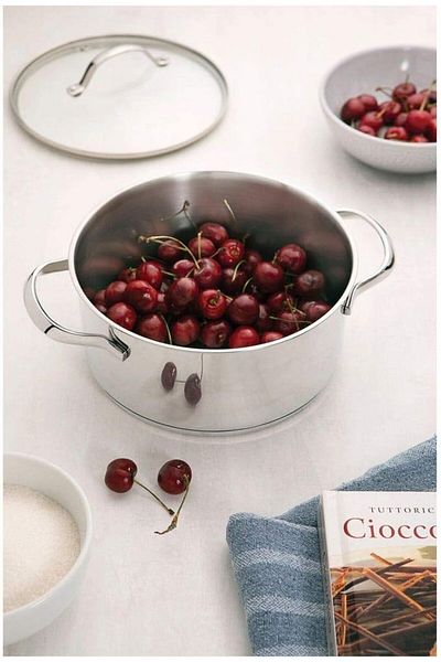 TRAMONTINA Since 1911, Made In Brazil - Una 24cm 6.1l Stainless Steel Deep Casserole With Tri-ply Bottom