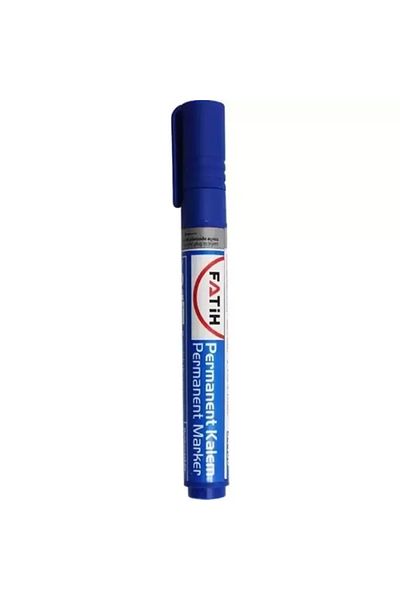 Fatih Refillable Marker Permanent Cut Nib Blue 34430 - Pack of 12