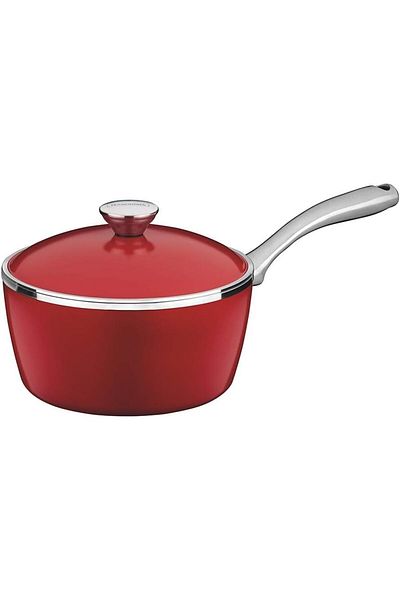 TRAMONTINA Since 1911, Made In Brazil - Lyon 20cm 2.8l Red Forged Aluminum Saucepan