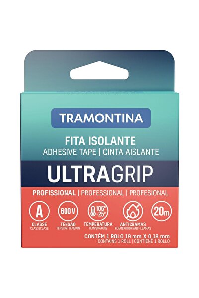 TRAMONTINA منذ عام 1911، صنع في البرازيل - شريط كهربائي مقاوم للهب أسود مقاس ...