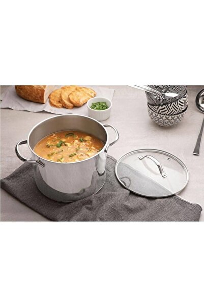 TRAMONTINA Since 1911, Made In Brazil - Una 20cm 4.6l Stainless Steel Stock Pot With Tri-ply Bottom
