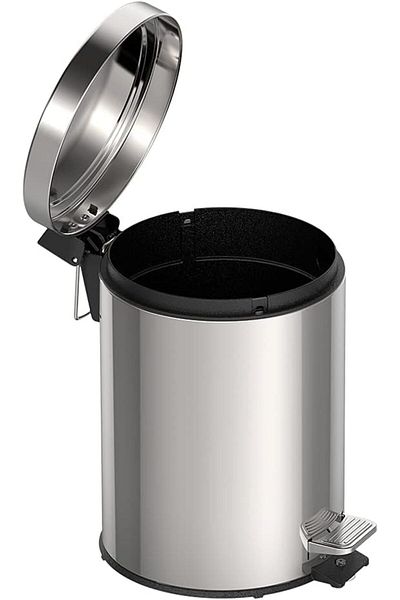 TRAMONTINA Since 1911, Made In Brazil - 5l Stainless Steel Pedal Trash Bin With A Removable Internal Bucket
