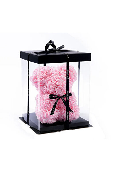 Choice 1 قطعة من زهور الرغوة الاصطناعية على شكل دب وردي فاتح، هدايا رومانسية ...