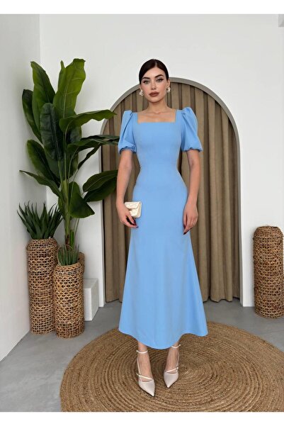 conconmoda Rochie Maya cu mânecă lungă cu balon