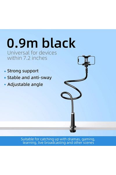 Choice black Universal Mobile Phone Stand Adjustable Lazy Stand Rotatable Bedside Stand Desktop Live Stream