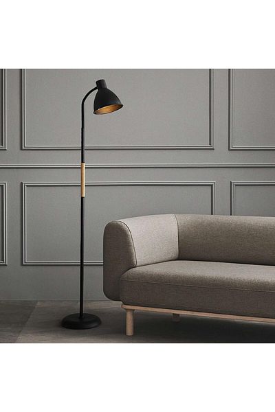 COOYA Floor Lamp, Tricolour LED,Vertical Flexible Floor Lamp for Reading Home Hotel Library Lighting