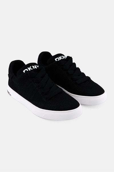 Dkny حذاء نسائي من Abeni Knit برباط، أسود