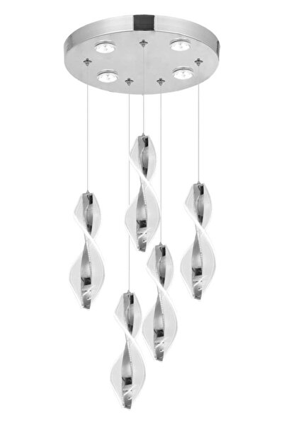 Eray Aydınlatma 8091-4 1 5li Krom Sarkıt Led Avize
