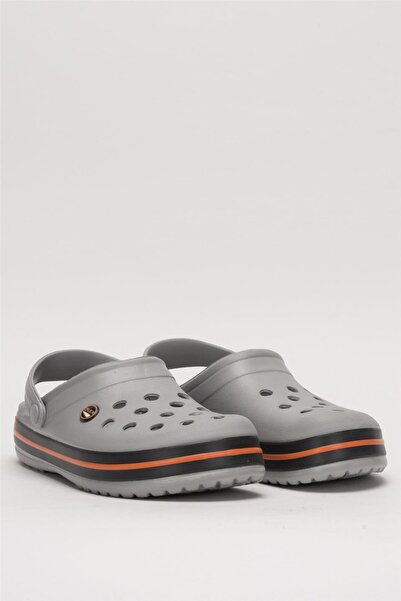 Liger Unisex Confort Medical Nurse Sabo Slippers Gray-Orange