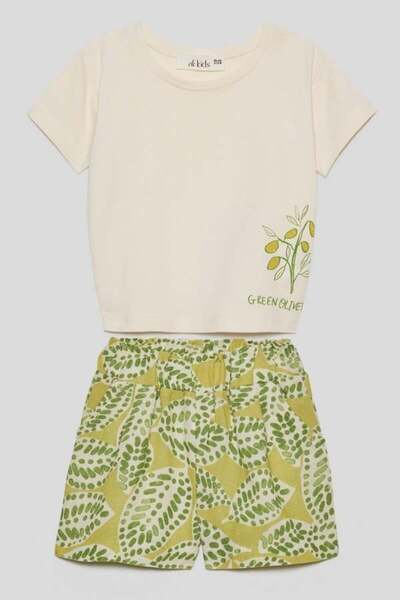 nk kids Zelena majica za devojčice