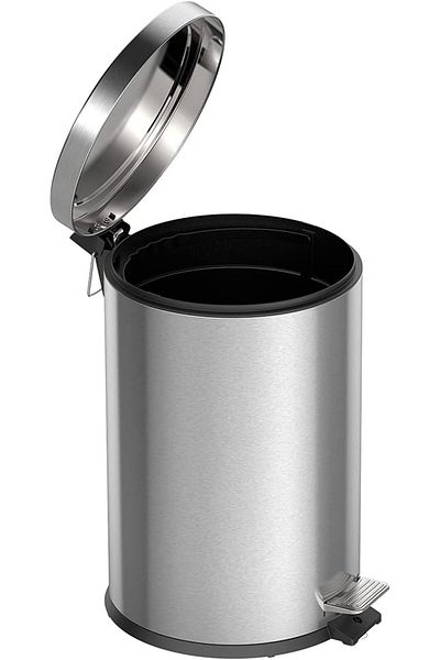 TRAMONTINA Since 1911, Made In Brazil - Brasil Plus 20l Stainless Steel Pedal Trash Bin With Removable Bucket