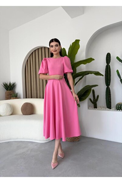 conconmoda Viki Midi Boy Kloş Elbise