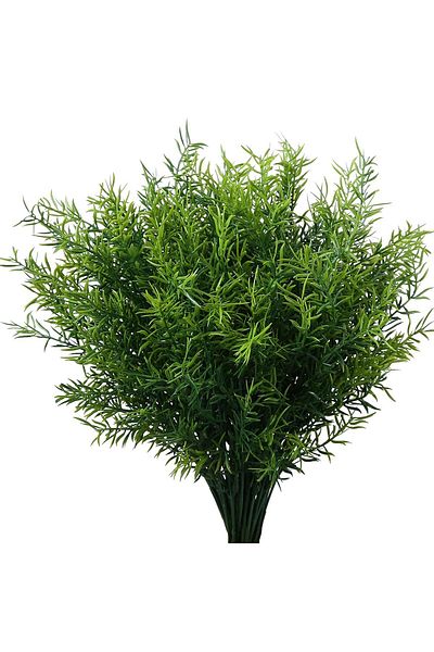 Choice 5pieces army green 7 forks Artificial Flowers Plastic Grass Wedding Home Garden Vase for Decoration
