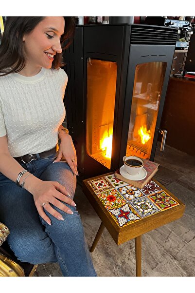 anatelein internet marketing seramik kahve masası (brown M)