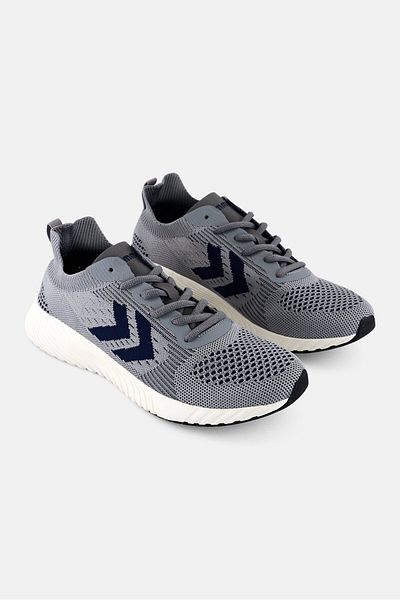 hummel Men Trinity Breaker Seamless Lace Up Running Shoes, Grey