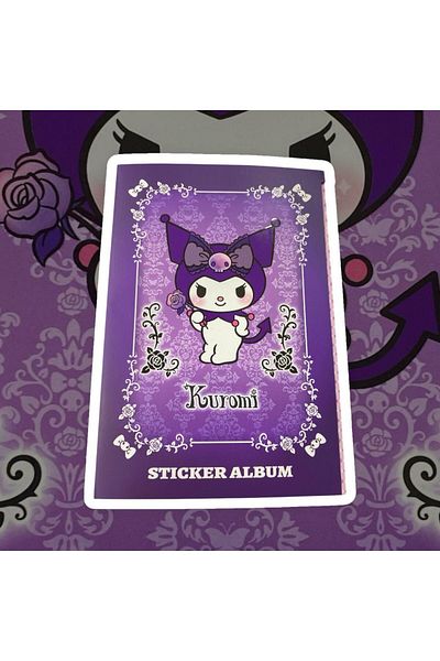 tüftürük Hello Kitty and Friends Kuromi My Melody Sticker Album 16 Sheets