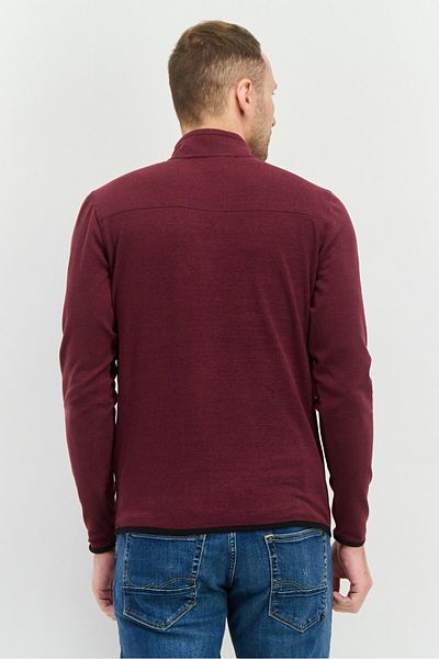 Avalanche Men Mock Neck Long Sleeves Heather Sweatshirt, Maroon
