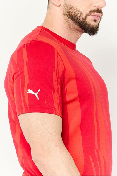 Puma x Scuderia Ferrari Men Sportswear Fit Short Sleeve Training T-shirt, Red