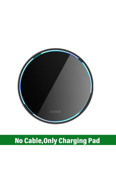 Choice شاحن لاسلكي معدني من فيكيفون بقوة 100 واط بدون كابل، مزود بإضاءة LED، ...