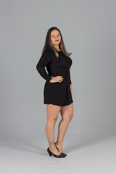 Truva XXL Plus Size Candy Fabric Mini Dress