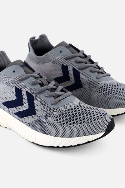 hummel Men Trinity Breaker Seamless Lace Up Running Shoes, Grey