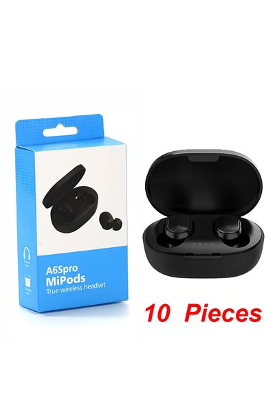 Choice 10 Black 10Pcs Wholesale A6S TWS Wireless Headphones Bluetooth Earphone 5.0 Stereo Headset Earbuds w