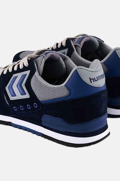 Hummingbird Men Marathona Suede Lace Up Running Shoes, Navy