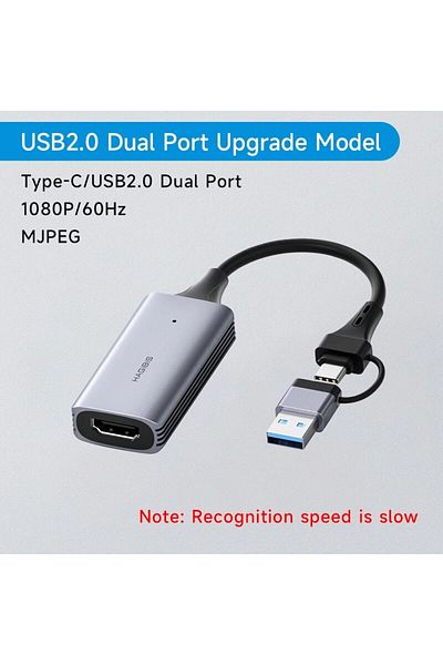 Choice بطاقة التقاط الفيديو AM8352-USB2.0 Hagibis USB 3.0 متوافقة مع HDMI إلى USB/Type-c Game Grabber Record M