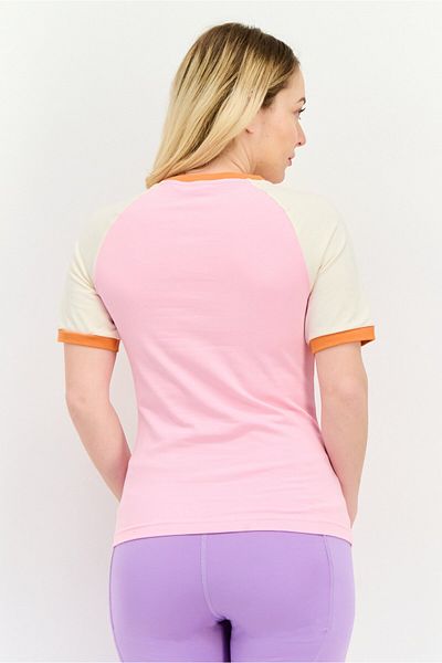 adidas Women Sportswear Fit Short Sleeves Training T-shirt, Pink