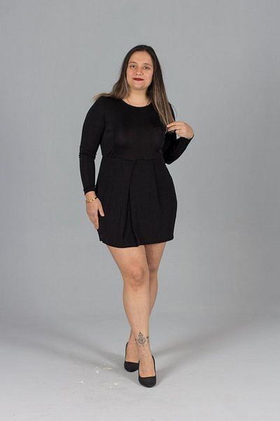 Truva XXL Plus Size Candy Fabric Mini Dress
