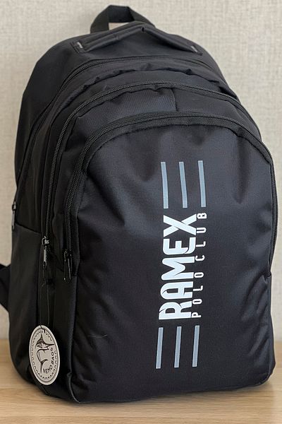 FCSTORE Unisex Μαύρο σακίδιο πλάτης Μεγάλο μέγεθος Υδατοαπωθητικό ύφασμα Τσάντα Laptop Travel 45x30x15cm 24lt