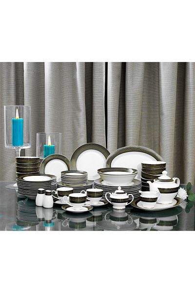 ROYALFORD Premium Bone China Dinner Set, 83 Pcs Set, RF11046