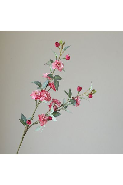 Choice deep pink New Camellia Simulated Flower Long Branch With Fake Leaves Artificial Flower Wedding Home
