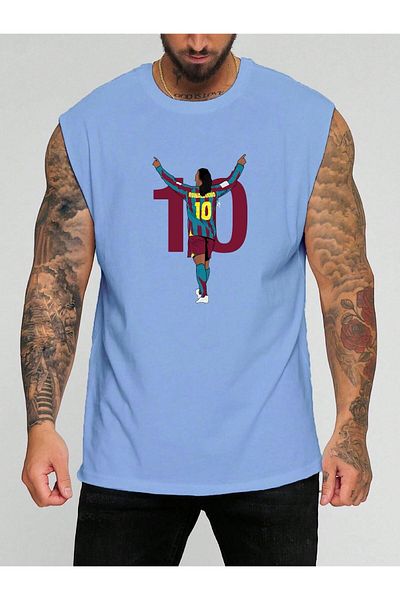BENROMA 1 tricou este un cadou pentru achiziții de 6 sau mai sus în coș - Tricou fără mâneci cu imprimeu pentru jucător de fotbal
