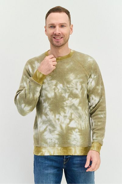 Feat Men Crew Neck Tie Dye Long Sleeves Sweatshirt, Multicolor