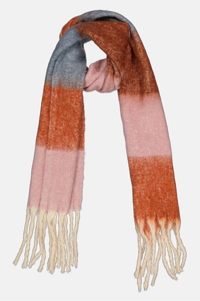 ELLE Women Colorblock Scarf 200 X 38 Cm, Multicolor