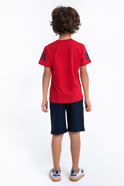 U.S. Polo Assn. U.S. Polo Assn. Boys Red Bermuda Set
