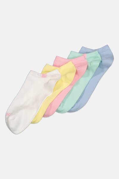 RBX جوارب نسائية للكاحل، 5 أزواج، متعددة الألوان