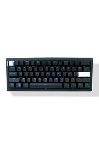 Choice black GMK61 mechanical keyboard Hot Swap RGB backlight Gasket Structure with Bluetooth/2.4Ghz/Type-C