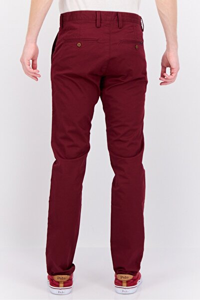 Gant Men Slim Fit Solid Chino Pants, Maroon