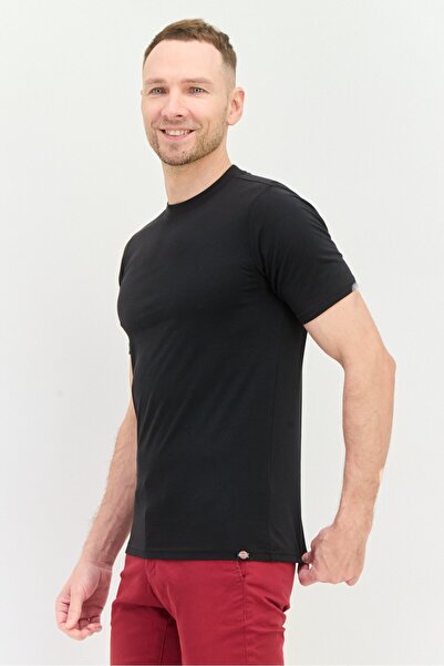 Dickies Men 3 Pack Crew Neck Short Sleeves Heather T-shirt, Black