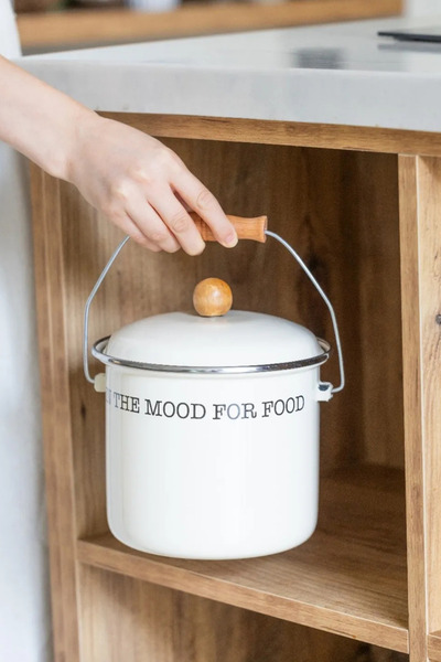 welcomein Mood Büyük Boy Tüm Ocaklara Uyumlu 4 Litre Bakraç Krem 18 cm