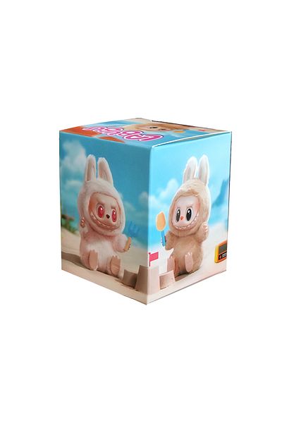 Choice صندوق عشوائي مكون من قطعة واحدة من Labubu Blind Box The Monsters Heartbeat Macaron Enamel Face Pvc Figure Table