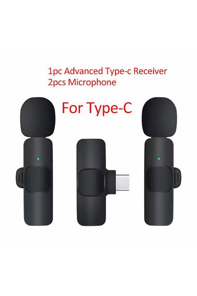Choice Type C Gaminja Wireless Lavalier Microphone Portable Audio Video Recording Mini Mic For Iphone Andro