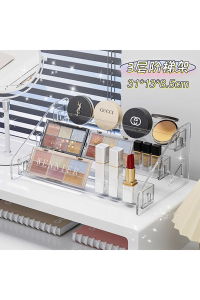 Choice صندوق تخزين شفاف من 3ceng منظم مستحضرات التجميل وحافظة عرض مستحضرات ال...