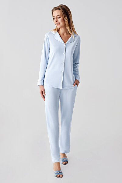 PERİN 1035-2-Piece Combed Cotton Suit with Breaks