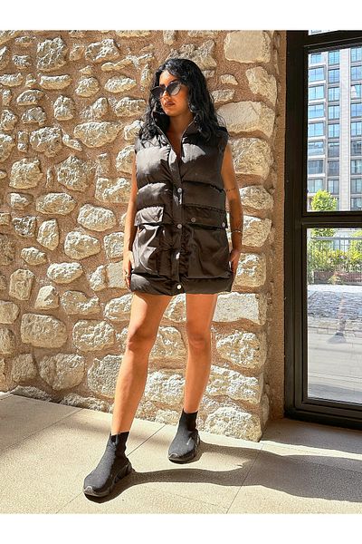 moda armanc Large Pocket Oversize Vest