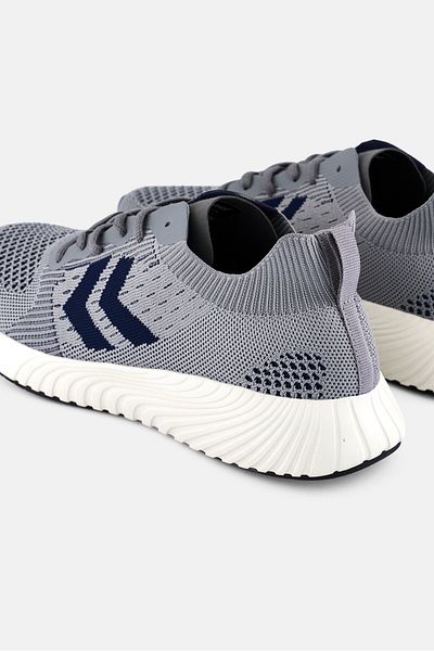 hummel Men Trinity Breaker Seamless Lace Up Running Shoes, Grey
